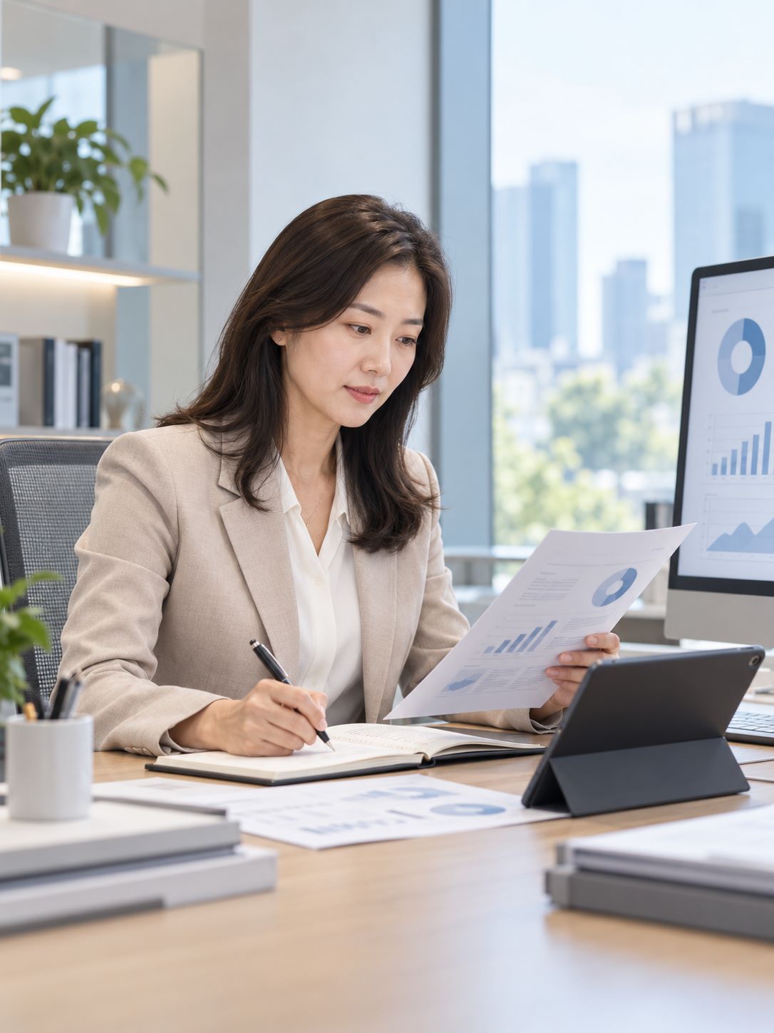 잠재적인 경력직 후보자에게 연락하는 컨설턴트